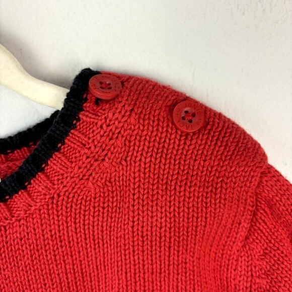 Janie and Jack Penguin Sweater Red 2T - Picture 3 of 9